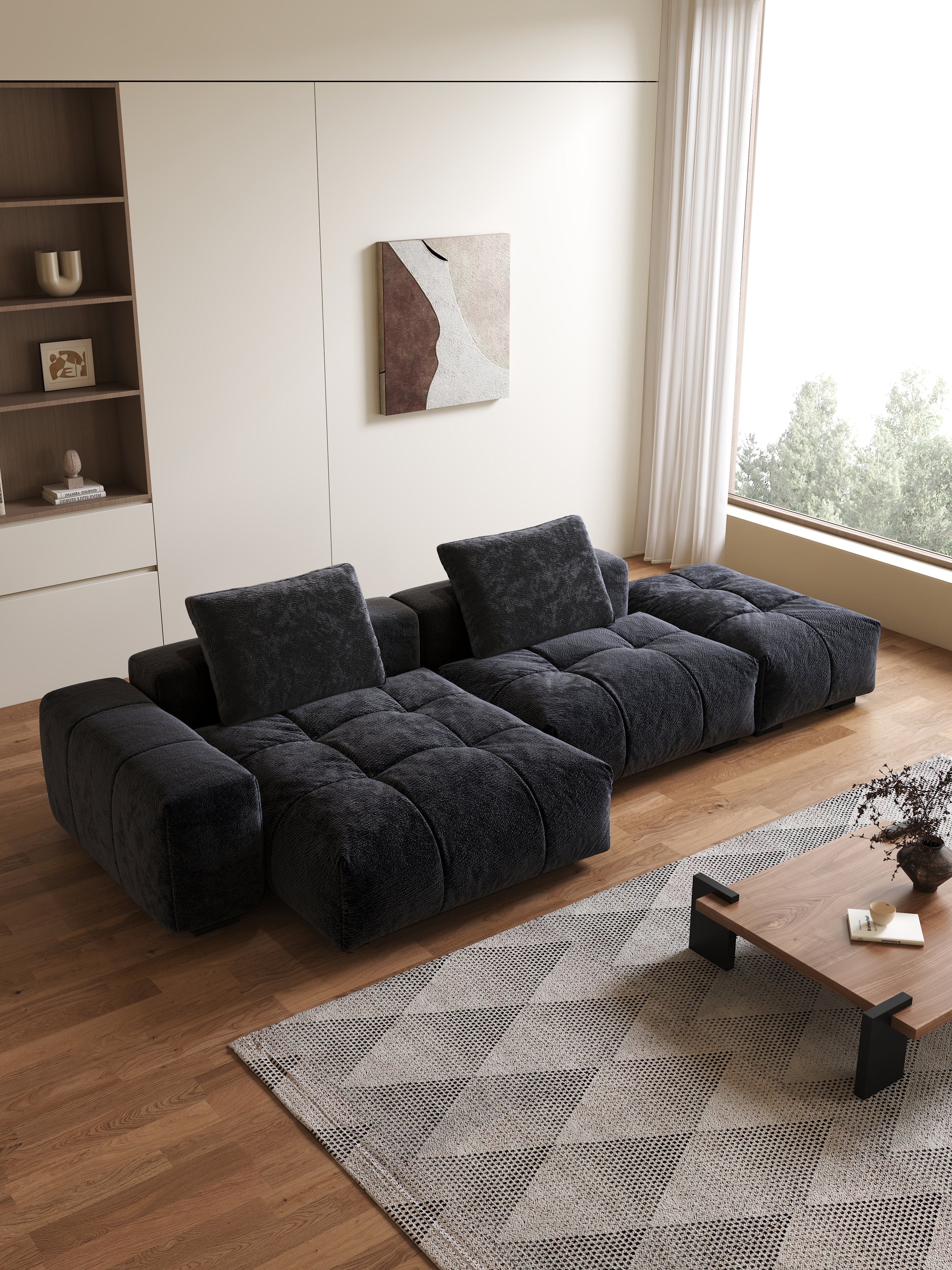 Modular Straight Row Sofa - Fajiani