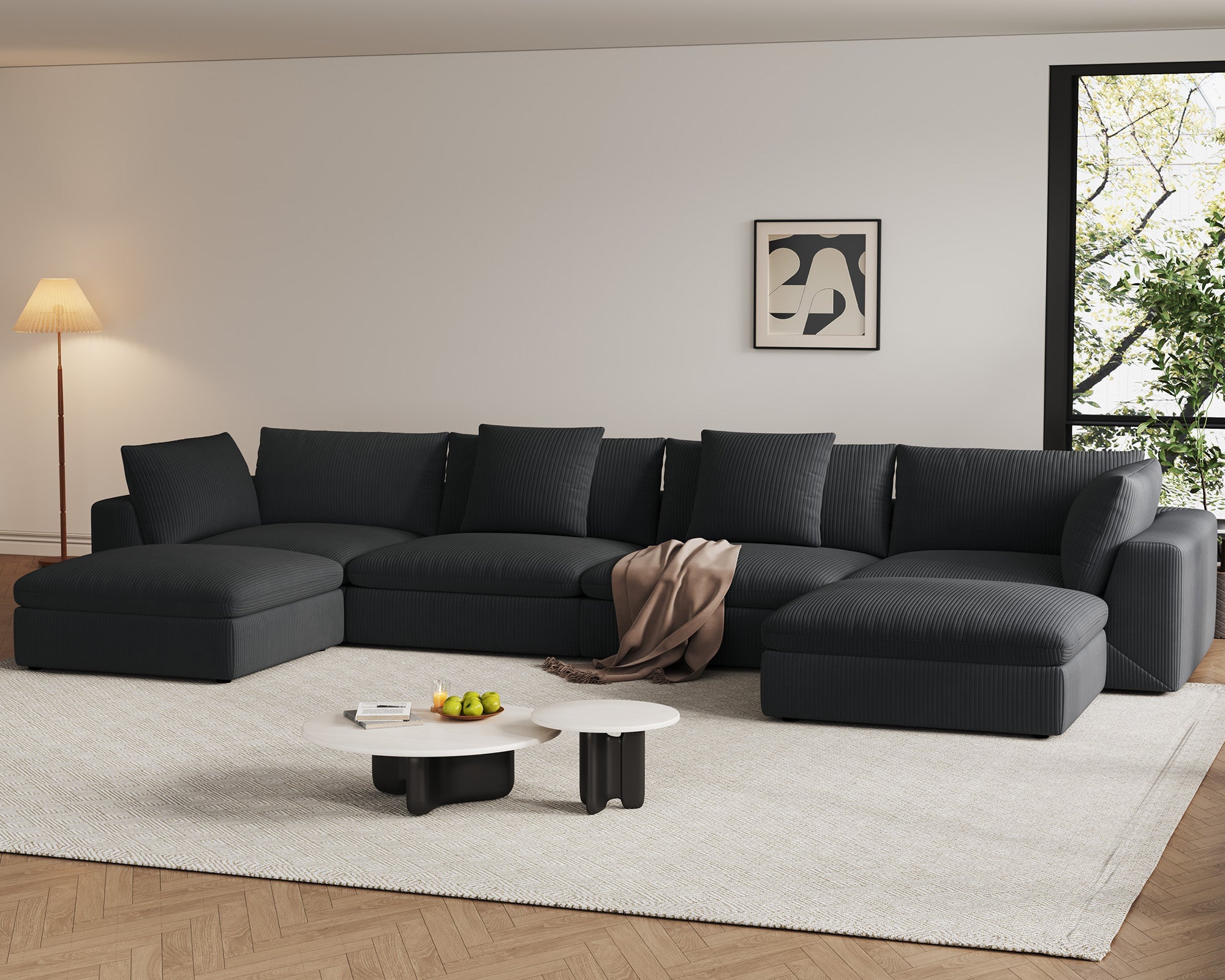 Oversized Sectional Sofa - Fajiani