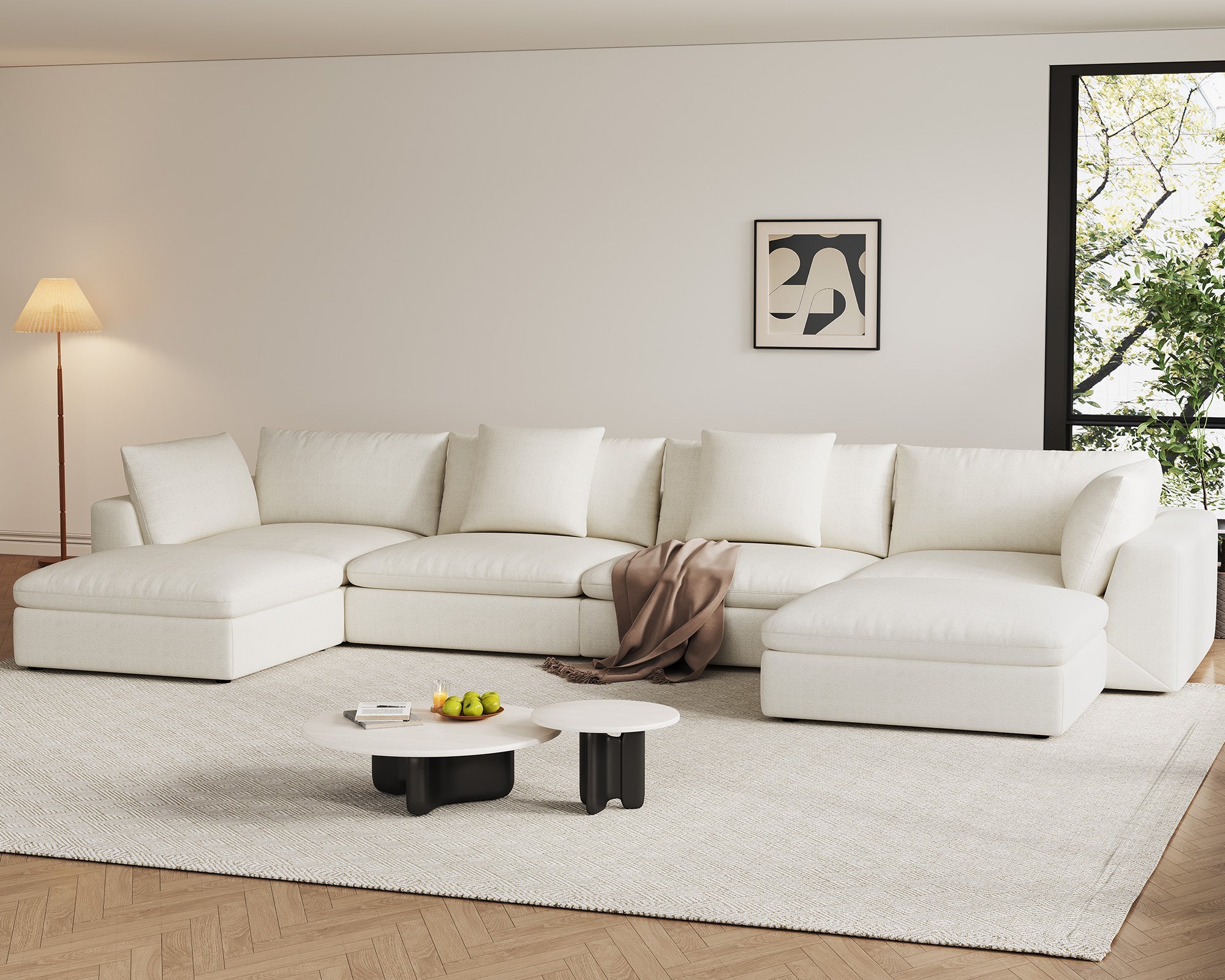 Oversized Sectional Sofa - Fajiani