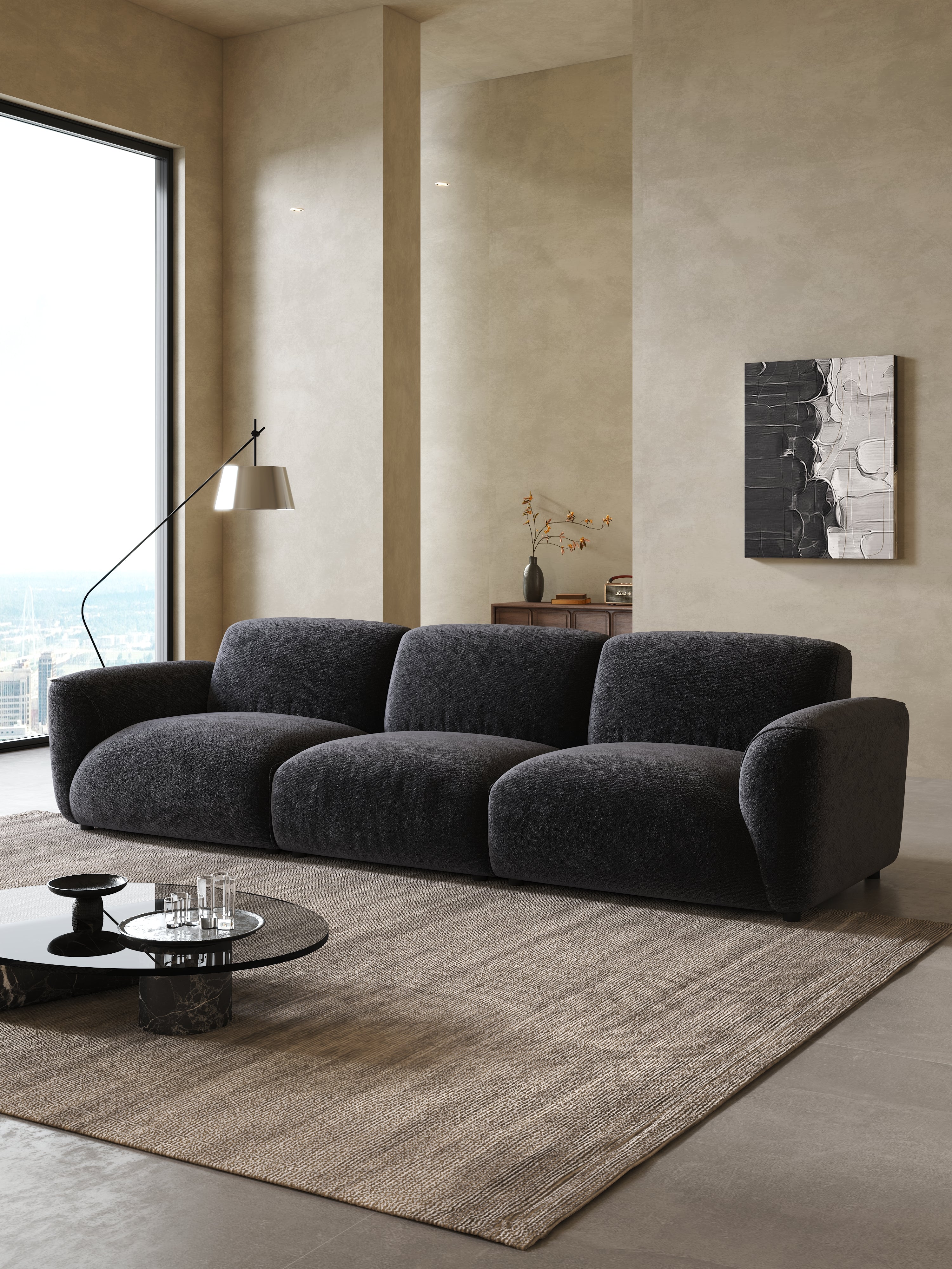 Soft Chenille Modular Sofa - Fajiani