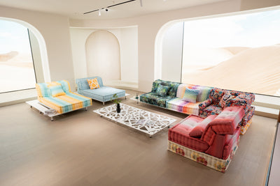 Sunlit Shore Mahjong Sofa - Fajiani